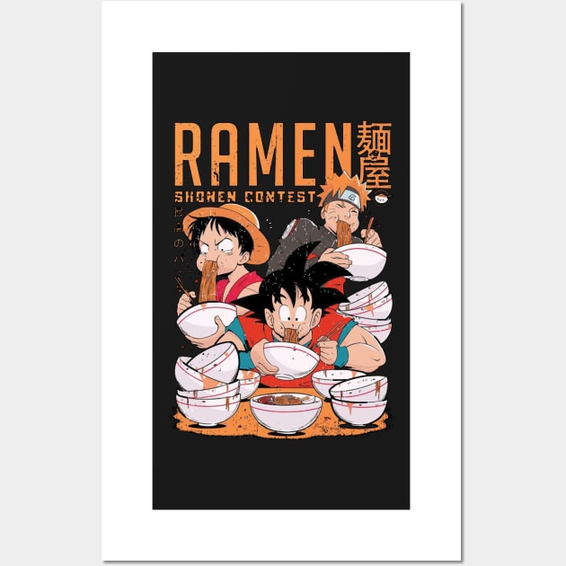 The Great Ramen off Kanagawa Wall Art by RedoneDesignART